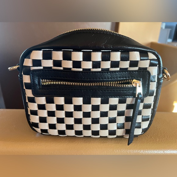 Universal Thread Black and White Checkered Crossbody Bag - Picture 3 of 11